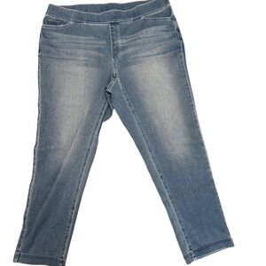 Pure Jill Indigo Knit Denim Leggings | XL Petite